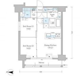 アーバネックス南品川 1501 間取り図