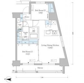 アーバネックス南品川 1305 間取り図