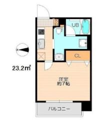 ガリシア浜松町 4階 間取り図