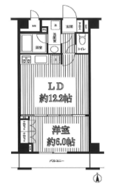 グランハイツ東新宿 504 間取り図