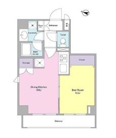 コンフォリア文京白山 201 間取り図