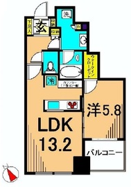 大崎ウエストシティタワーズ ウエスト 8階 間取り図