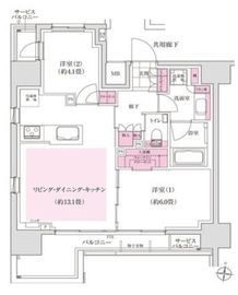 ディームス木場 1001 間取り図