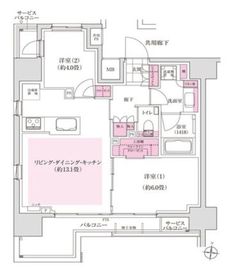 ディームス木場 1101 間取り図