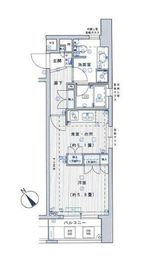 藤和シティスクエア渋谷 3階 間取り図