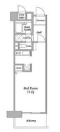 プラザ勝どき 411 間取り図