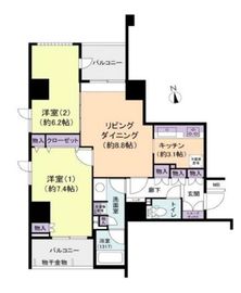 東新宿レジデンシャルタワー 4階 間取り図