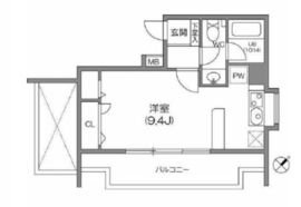 ルクレ森下レジデンス 201 間取り図