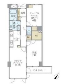 ウヴラージュ広尾 201 間取り図