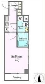 ラ・ヴィスタ西新宿 404 間取り図