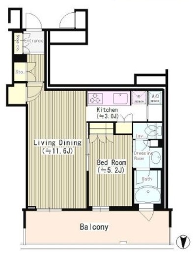 THE TOYOSU TOWER 5階 間取り図