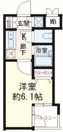 ガリシア早稲田 7階 間取り図