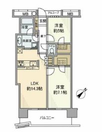 キャピタルマークタワー 20階 間取り図