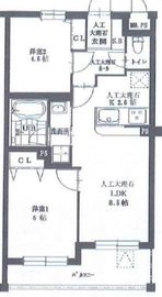 西小山ヒルズ 204 間取り図