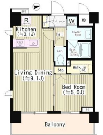 エディアン目黒本町 303 間取り図