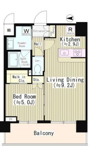 エディアン目黒本町 305 間取り図