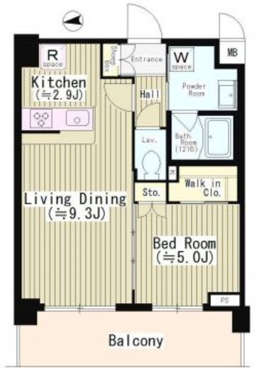 エディアン目黒本町 604 間取り図