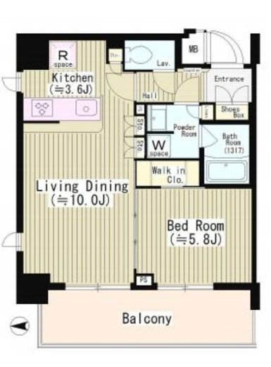 エディアン目黒本町 307 間取り図