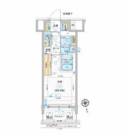 ディームス品川南大井 205 間取り図