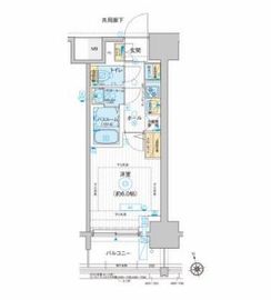 ディームス品川南大井 1005 間取り図