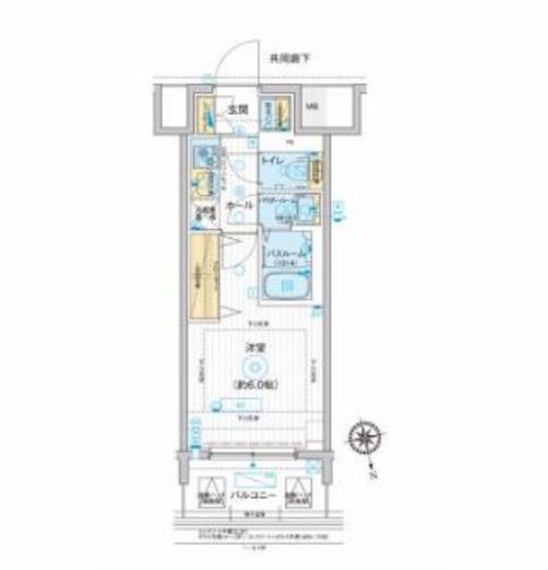 ディームス品川南大井 1212 間取り図