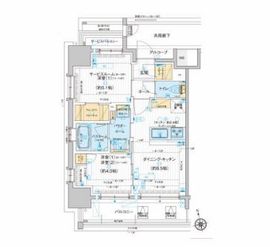 ディームス品川南大井 1301 間取り図