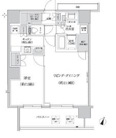 パークハビオ渋谷本町レジデンス 421 間取り図