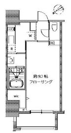 カーサスプレンディッド麻布十番 802 間取り図