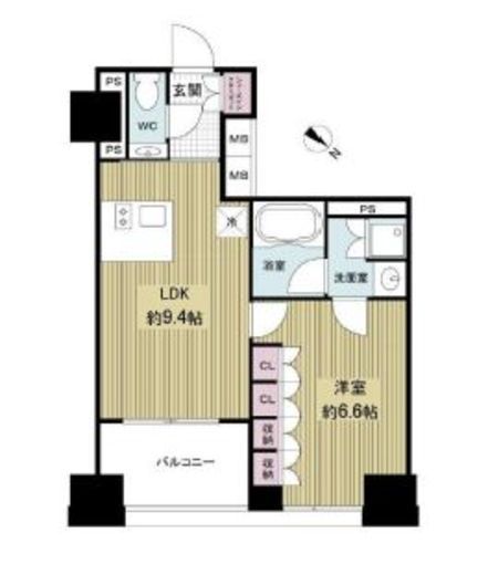ティープエンテ 5階 間取り図