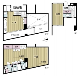 代官山ハウス 102 間取り図