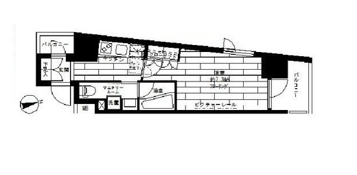 ステージファースト飯田橋アジールコート 11階 間取り図