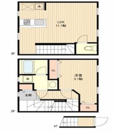 プライベートプレイス広尾 202 間取り図