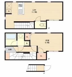 プライベートプレイス広尾 203 間取り図