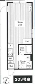 エアタワー西麻布 203 間取り図
