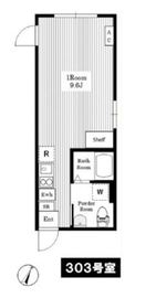 エアタワー西麻布 303 間取り図