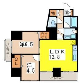 ベルドゥムール文京小石川 4階 間取り図