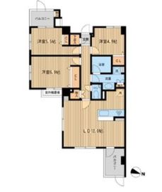 HF学芸大学レジデンス2 101 間取り図