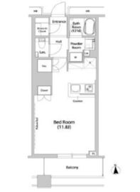 品川ハートビュータワー 1708 間取り図