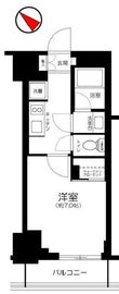 ピアース赤坂 6階 間取り図