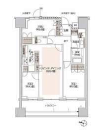 ザ・パークハウス本郷 3階 間取り図