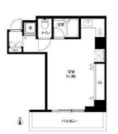 広尾ウエスト 3C 間取り図