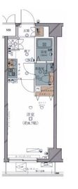 ライジングプレイス錦糸町 6階 間取り図