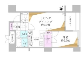 クレヴィア日本橋浜町 9階 間取り図