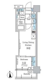 パークアクシス学芸大学レジデンス 204 間取り図