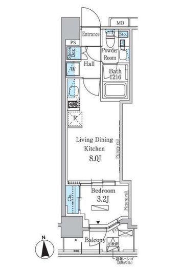 パークアクシス学芸大学レジデンス 209 間取り図