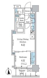 パークアクシス学芸大学レジデンス 208 間取り図