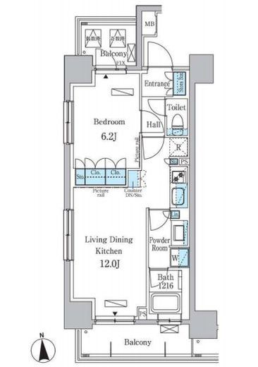 パークアクシス学芸大学レジデンス 310 間取り図