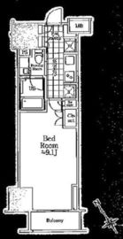 クレヴィア池袋ウエスト 8階 間取り図