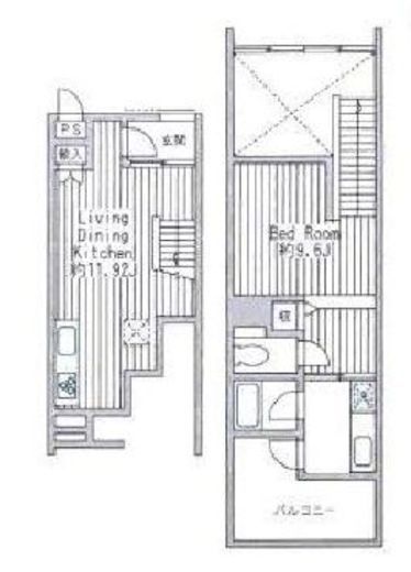 四谷アパートメント 303 間取り図
