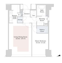 ラ・トゥール新宿 4107 間取り図